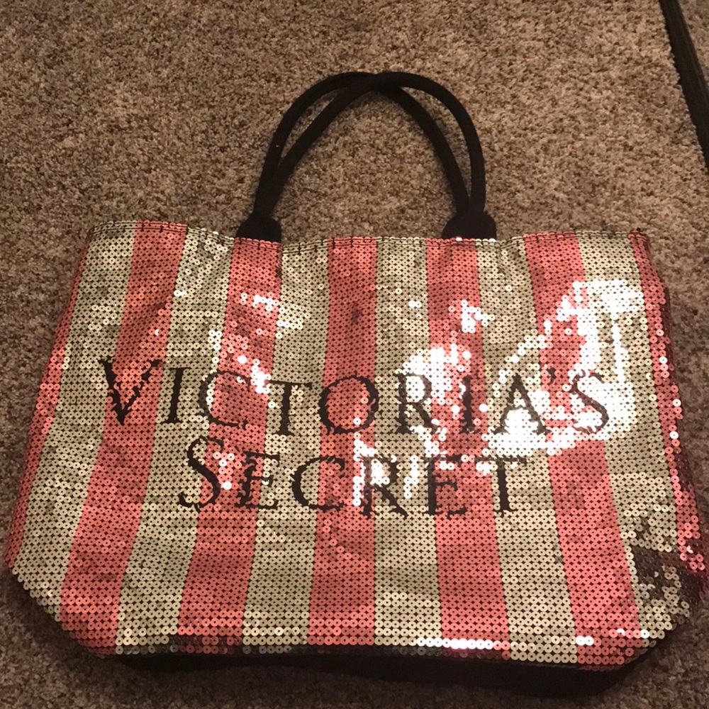 Victoria Secret sequin tote